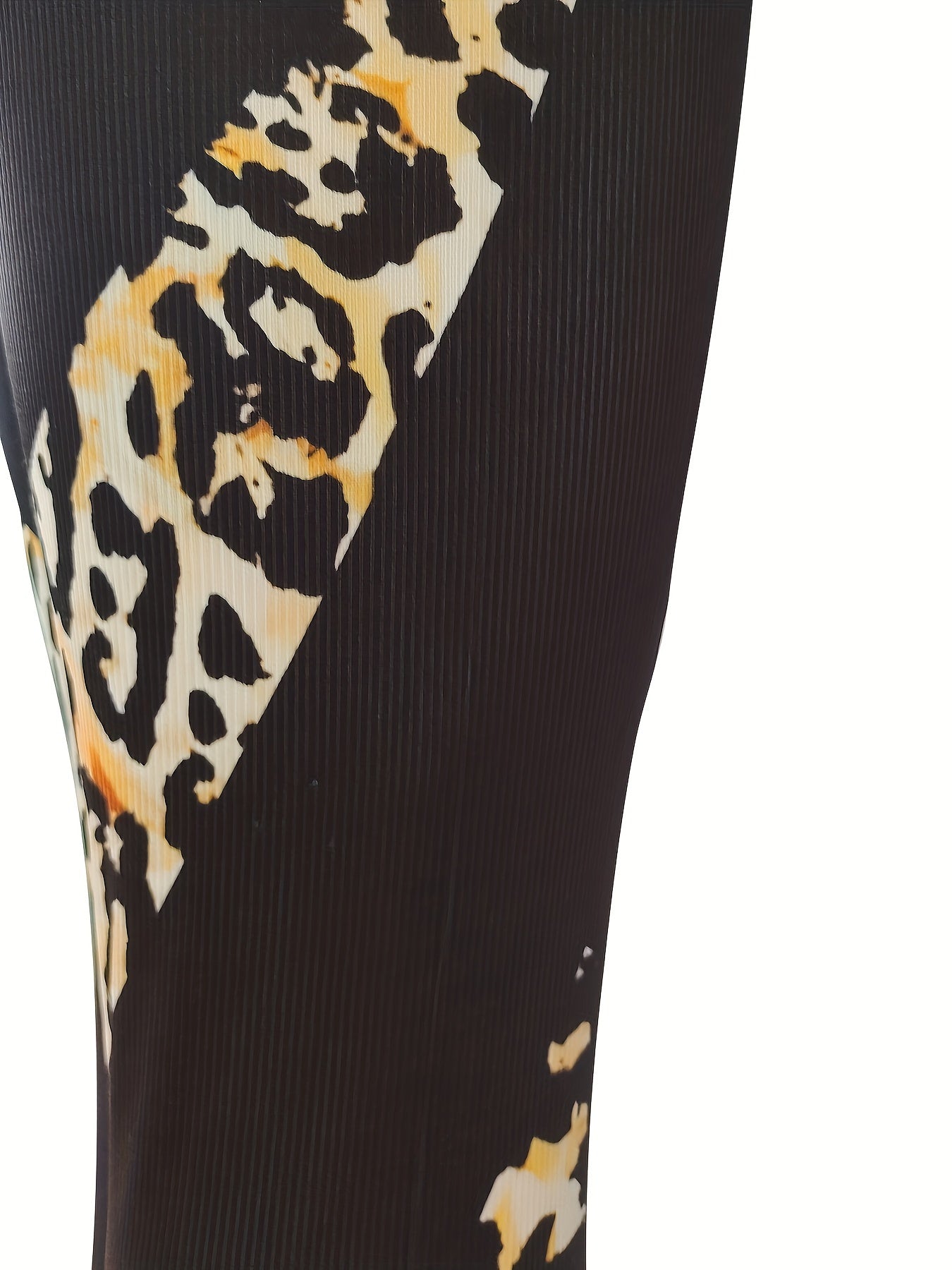 Leopard Print Splicing Yoga Pants High Stretch Fitness Leggings