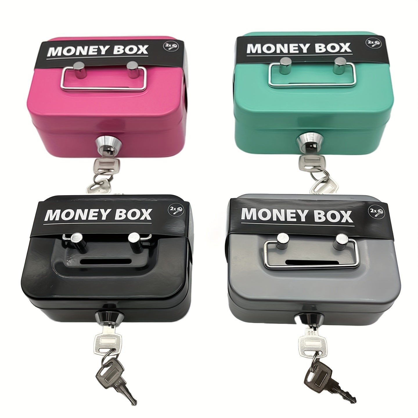 Portable Metal Piggy Bank Storage Box Change Room Decor Home Decor