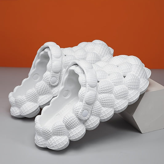 Men's Massage Bubble Slides Non-Slip Spa Slippers