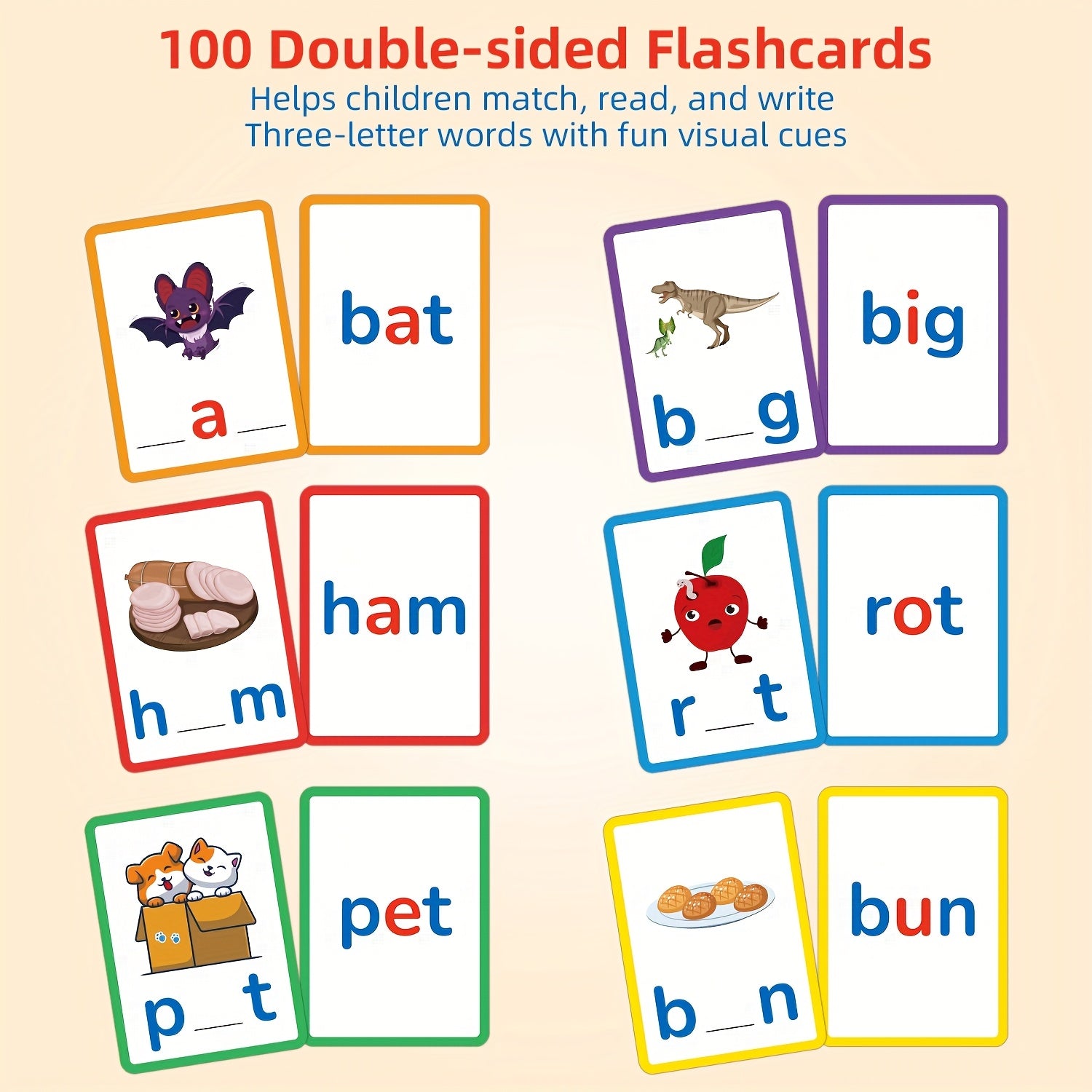 Alphabet & Phonics Flashcards Spelling Game Handwriting Practice Toy