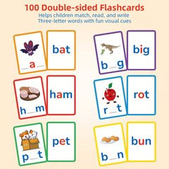 Alphabet & Phonics Flashcards Spelling Game Handwriting Practice Toy