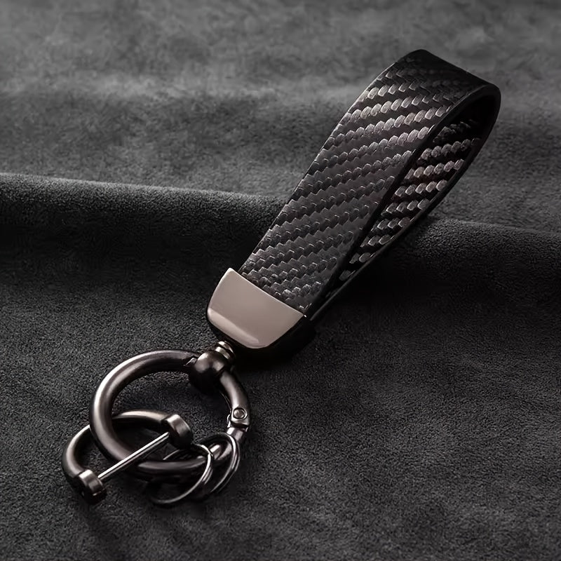 Carbon Fiber Keychain Pendant High-End Bag Ornament