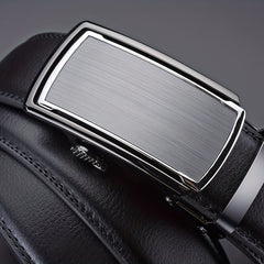 Men's Leather Belt Automatic Buckle Business Pants Belt