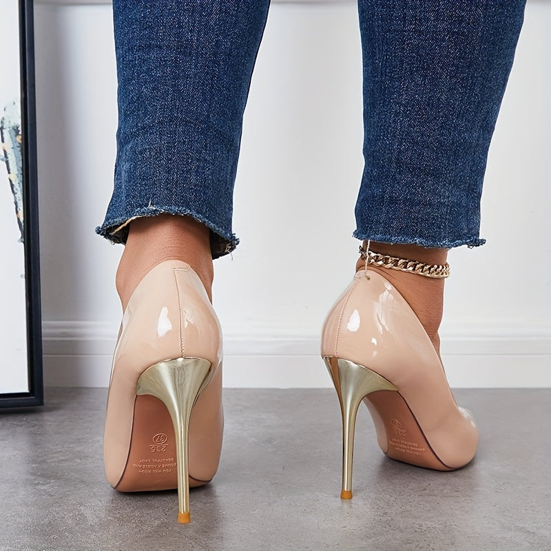 Women's Pointed Toe High Heels Slip On Stiletto Heels