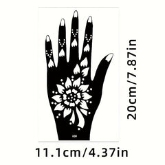 Temporary Tattoo Stencils Long Lasting Waterproof Hand Stencils Self Adhesive