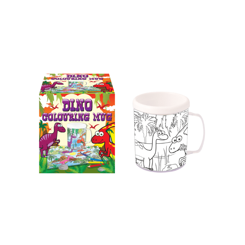 Dinosaur Colouring Mug with Heat-Activated Design