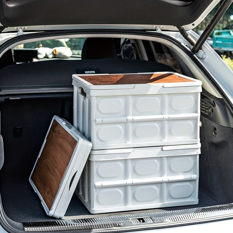 Foldable Car Trunk Storage Box for Outdoor Camping Picnics