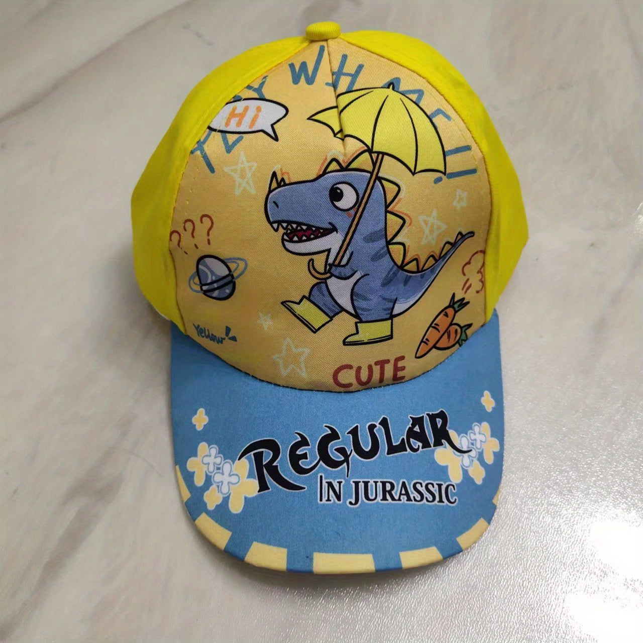 Kids Dinosaur Print Baseball Cap Peaked Cap