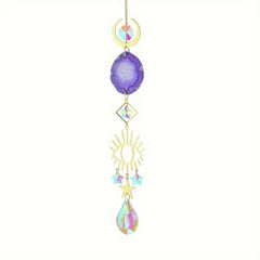 Crystal Sun Catcher Wind Chime Eye Decor Pendant Wedding Home Car Hanging
