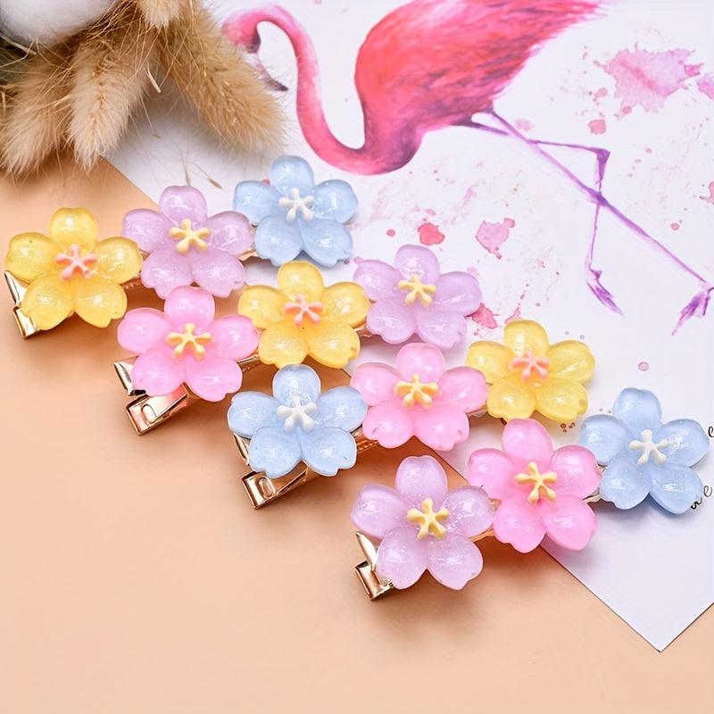 Resin Flower Hair Clip French Barrette Hair Accessories
