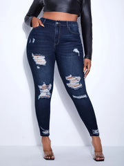  Ripped High Rise Skinny Jeans