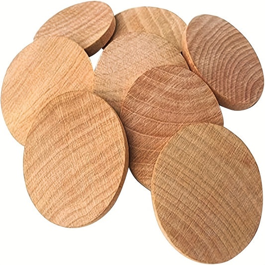Round Wooden Coins 18 Inch 5pcs Natural Wood Chips DIY Art Crafts Projects