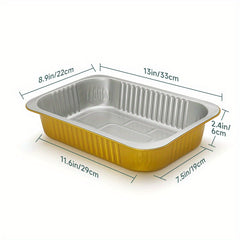 Aluminum Foil Half Size Steam Table Deep Pans - Pack of 50