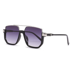 Large Frame Sunglasses Metal PC Modern Multilateral for Sports Driving