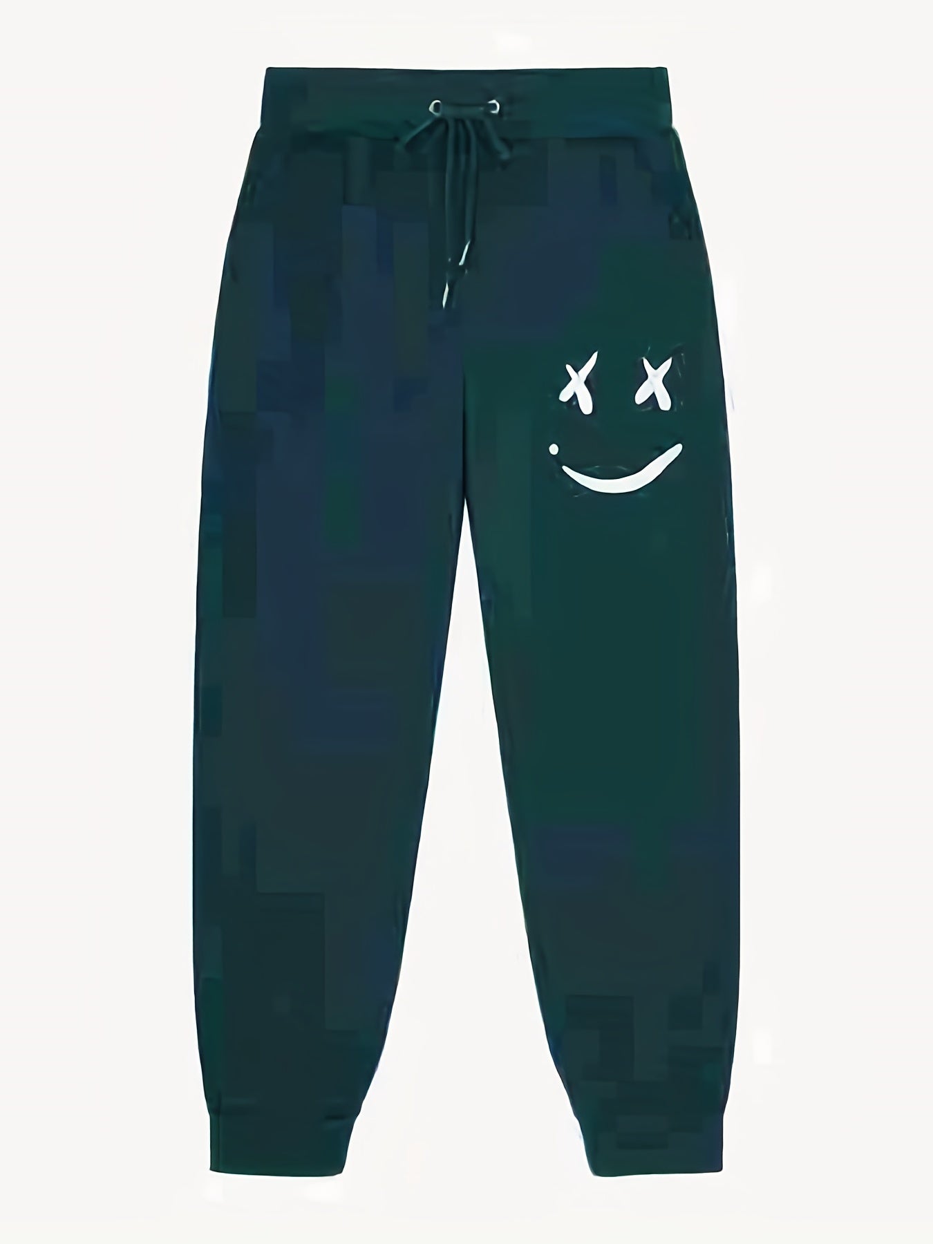 Grimace Pattern Men's Active Pants Drawstring Stretch Trousers