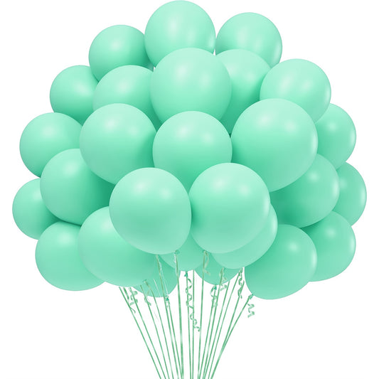 60pcs Macaron Mint Green Balloons for Party Decorations