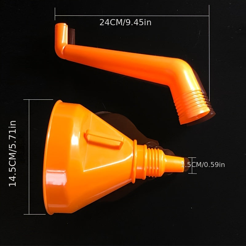 Plastic Funnel with Flexible Nozzle for Cars and Motorcycles