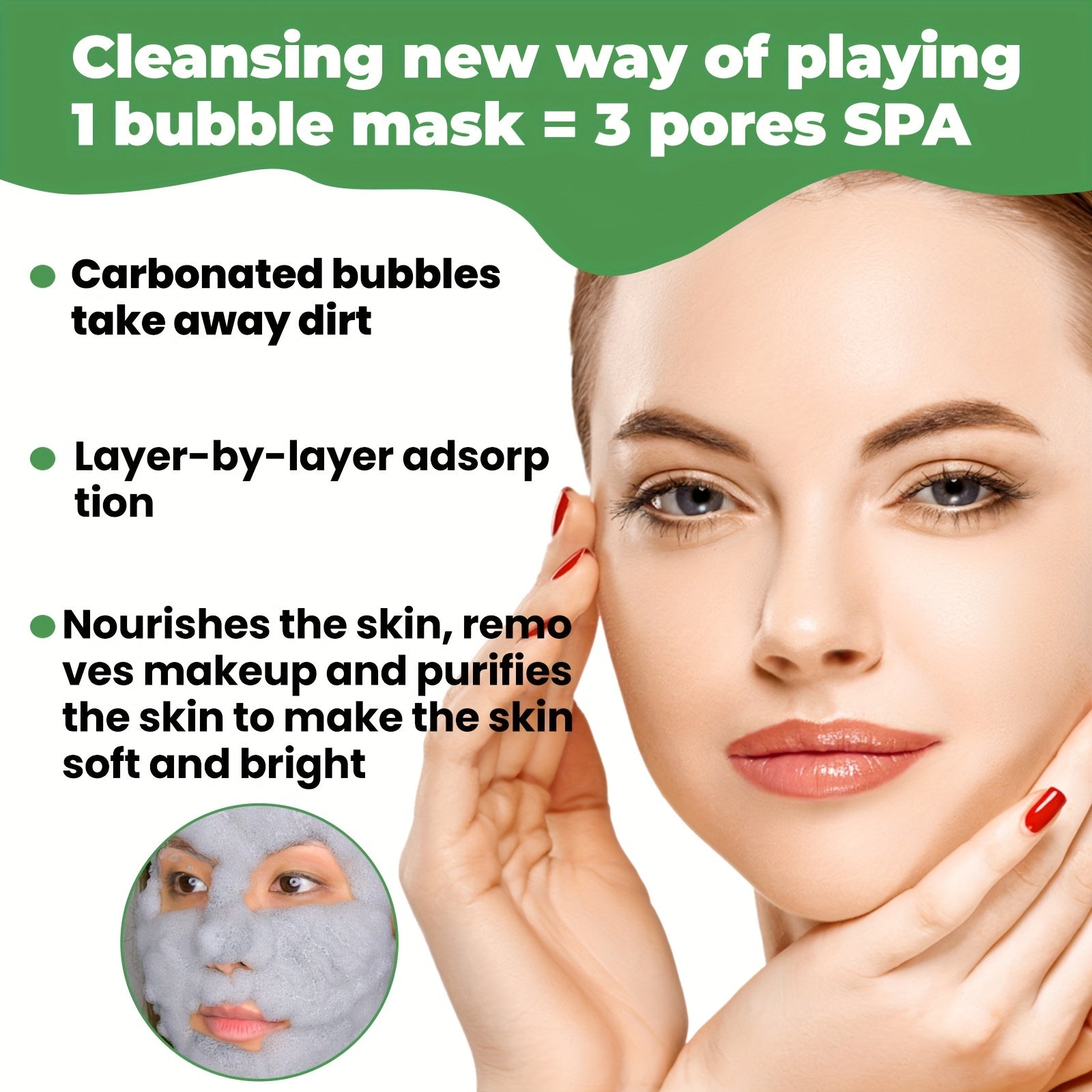 Bubble Facial Mask Moisturizing Blackhead Acne Removing