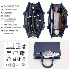 15.6in Waterproof Laptop Tote Bag Briefcase