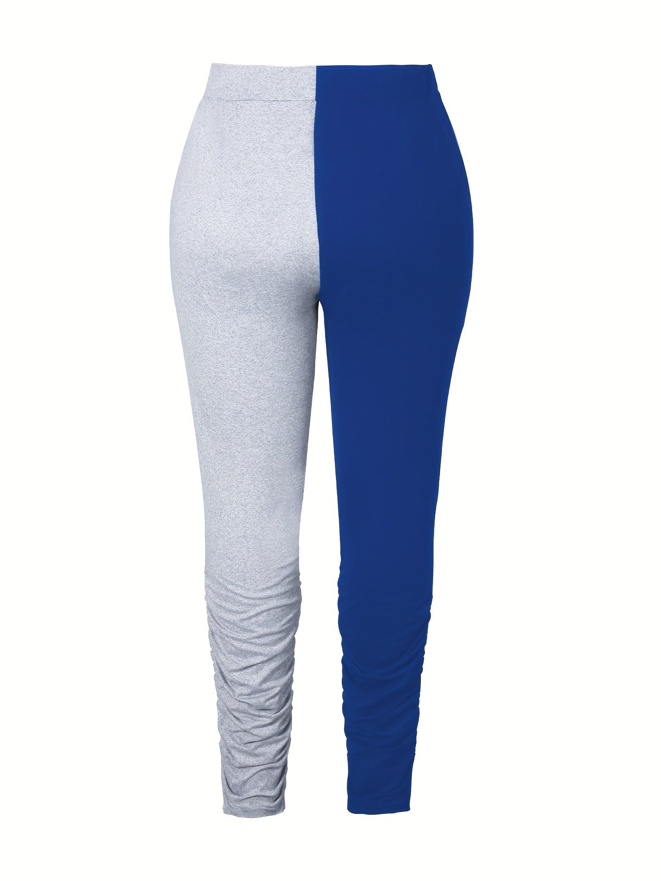  Colorblock Ruched Drawstring Pants