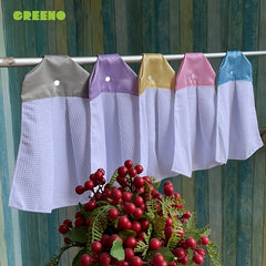 Sublimation Blank Towels Handkerchief Dress Shape Kitchen Towels
