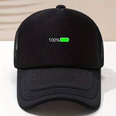 100 Mesh Trucker Hat Fluorescent Baseball Cap Unisex Couple Dad Hats