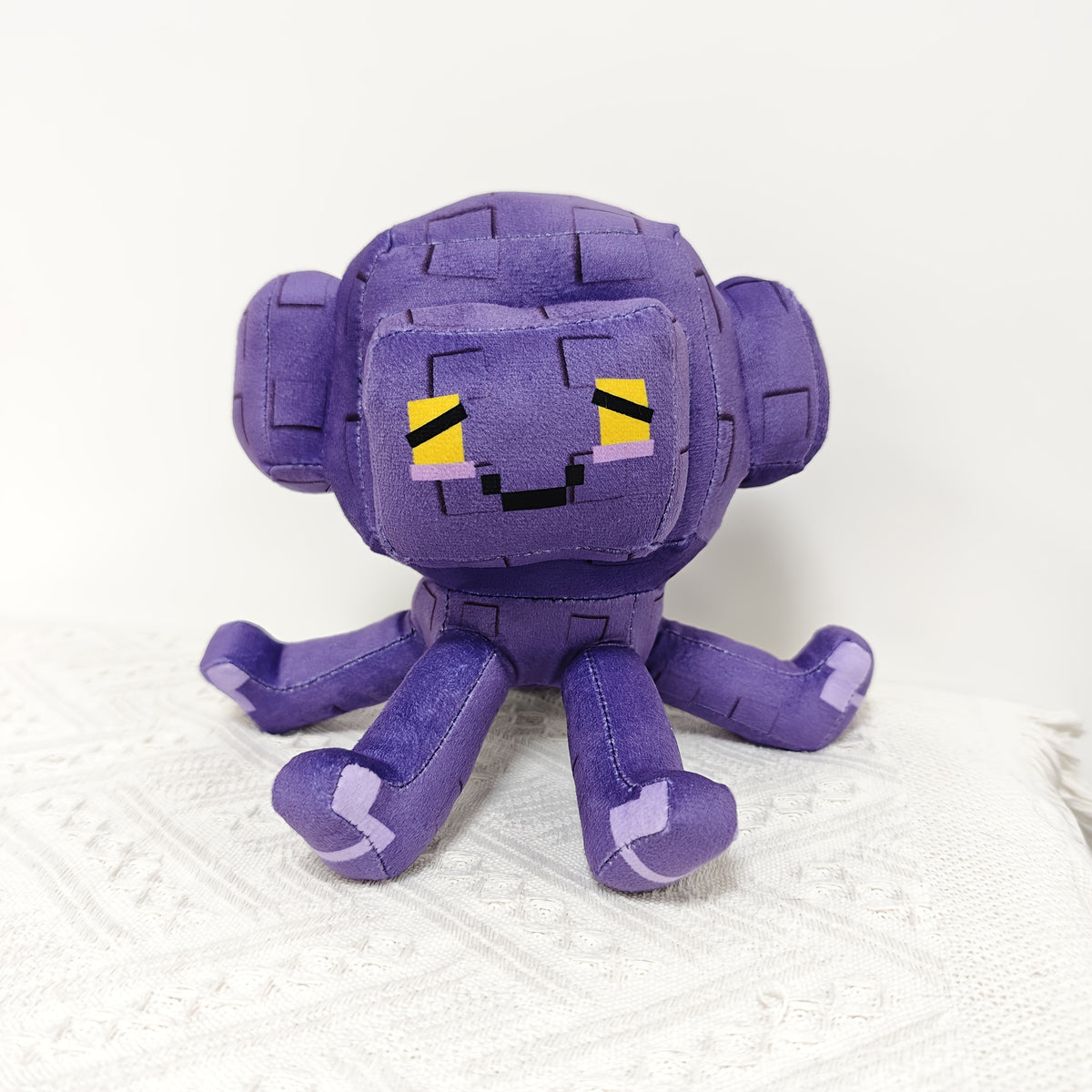 Octopus Plush Toy Soft Purple Squid with Yellow Eyes - Perfect Gift