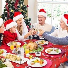 1pc Christmas Santa Claus Snowman Disposable Party Decoration Tablecloth