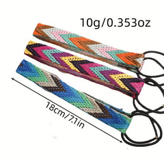 Colorful Woven Hair Tie Band Bohemian Headband