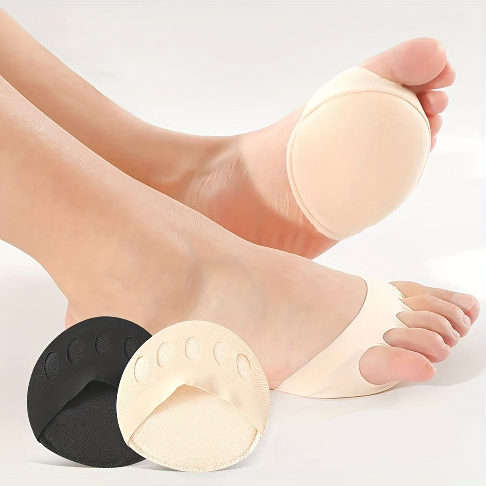 5 Toe Forefoot Pads Anti Pain Insoles Soft Breathable High Heel Half Size Pads