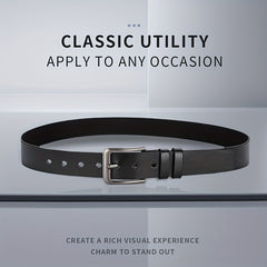Men's PU Leather Formal Dress Belt for Outdoor Party