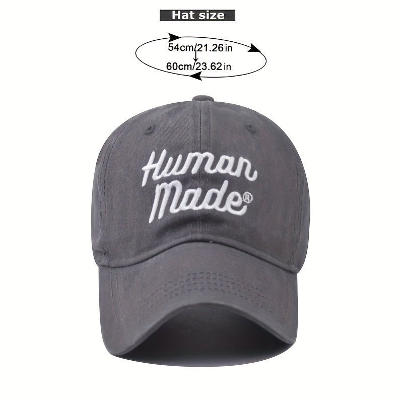 Distressed Letter Embroidery Baseball Cap for Men