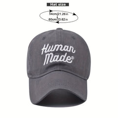 Distressed Letter Embroidery Baseball Cap for Men