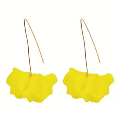 Exaggerated Flower Boho Dangle Earrings Resin Jewelry Female Gift