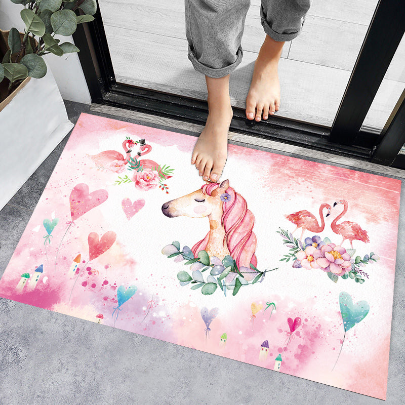 Cashmere Bedside Rug Bedroom Area Rug Anti-Moisture Carpet Floor Mat