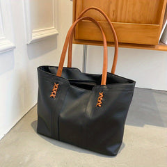 Large Capacity Lightweight Tote Bag Colorblock Handbag