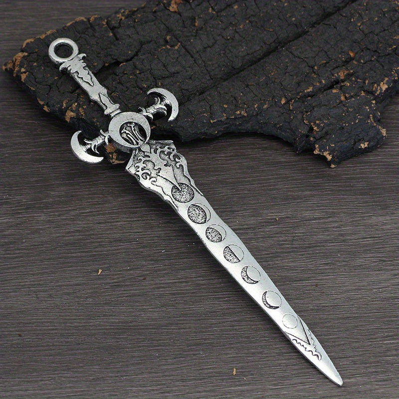 Witch Reaper Skull Hairpin Moon Sword Hair Stick Vintage Snake Sword Hair Clip