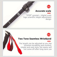Folding Trekking Pole for Outdoor Camping Hiking Mountaineering