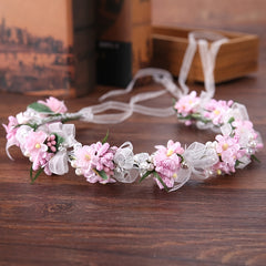 Flower Leaf Bridal Headband Tiara For Women Bride Party Wedding