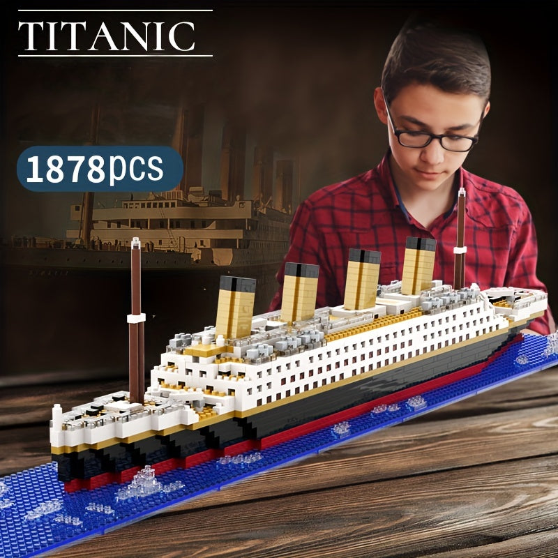 Chinese Building Blocks High Difficult Cruise Model Toy Gift