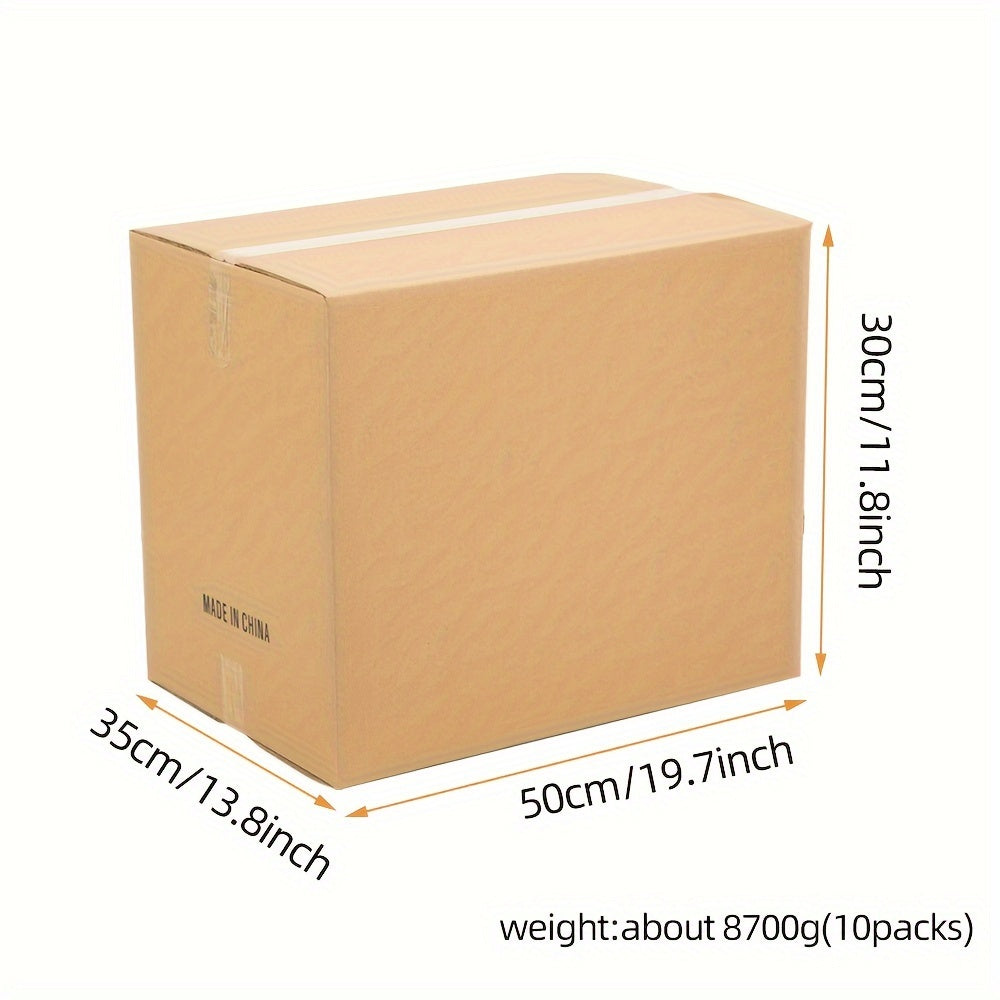 10pcs Ultra Hard Corrugated Moving Paper Boxes Large Storage Boxes