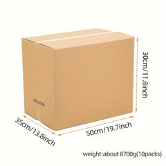 10pcs Ultra Hard Corrugated Moving Paper Boxes Large Storage Boxes