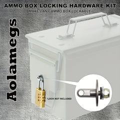 Ammo Box Can Lock Hardware Kit 50 Cal Fat 50 l 30 Cal 20mm 40mm