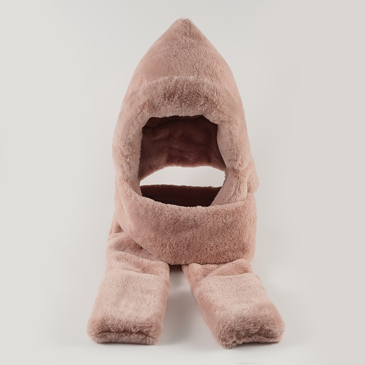Winter Hats Scarves Gloves Warm Plush Three-piece Suit Valentine