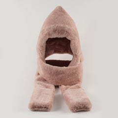 Winter Hats Scarves Gloves Warm Plush Three-piece Suit Valentine