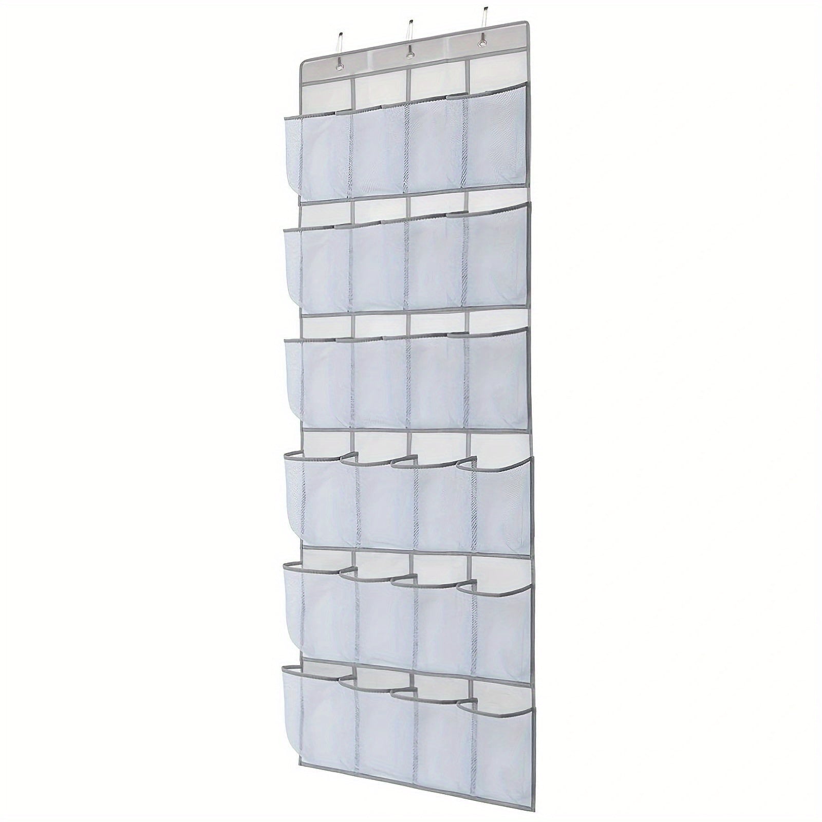 Breathable Storage Bag Rack 24 Large Mesh Pockets Hanging Shoe Organizer