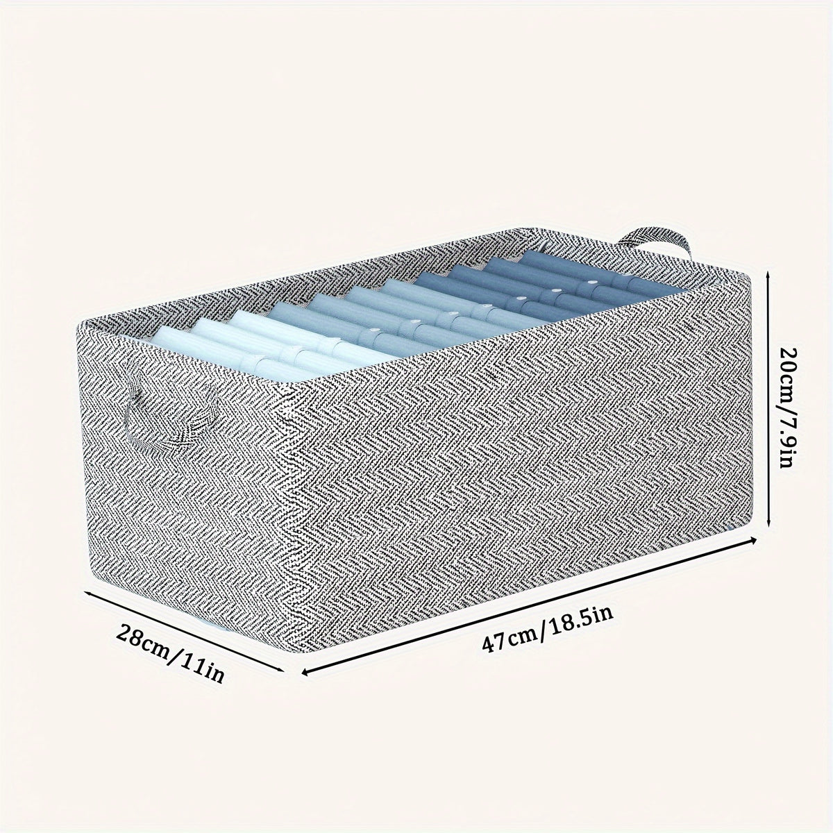 Large Storage Basket Non-woven Fabric Steel Frame Folding
