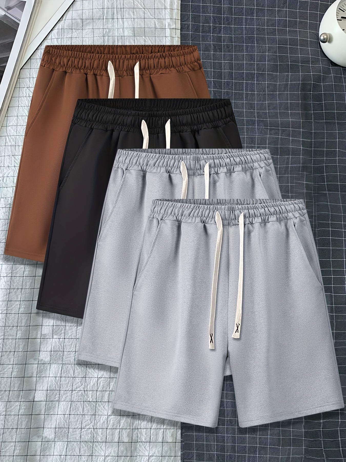 Men's Casual Elastic Waist Shorts