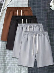 Men's Casual Elastic Waist Shorts