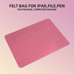 Felt Laptop Bag Grey Pink Notebook Computer Case Tablet Bag